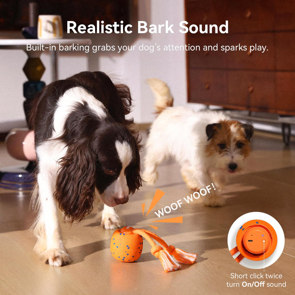 Cheerble Smart Interactive Dog Toy, Wicked Ball Rolly, Automatic Moving, Bouncing, Rotating, E-TPU Material, Active Rolling Interactive Dog Ball for Medium and Large Dogs (Blue)